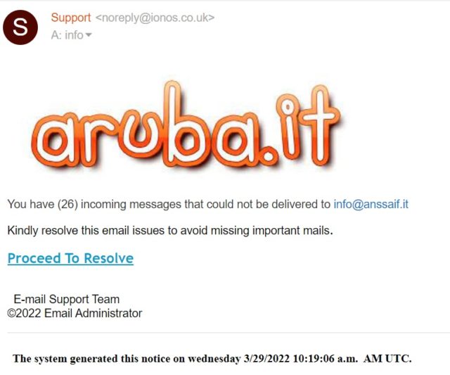 email di phishing