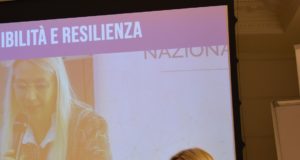Il ruolo dello Spazio nella sostenibilità e resilienza: Elisabetta Nori Elisabetta Nori tiene la sua relazione